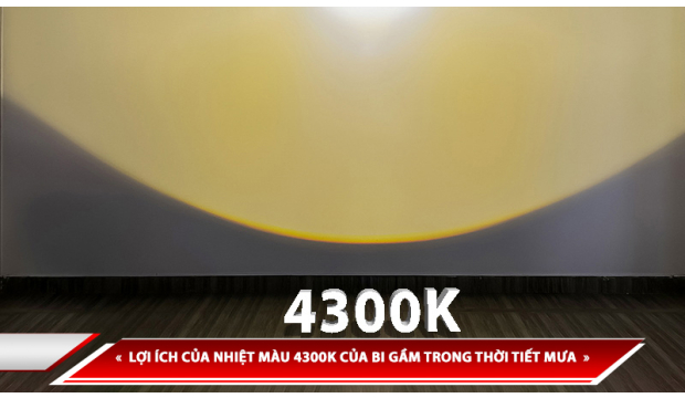 LỢI ÍCH CỦA NHIỆT MÀU 4300K CỦA BI GẦM TRONG THỜI TIẾT MƯA VÀ SƯƠNG MÙ